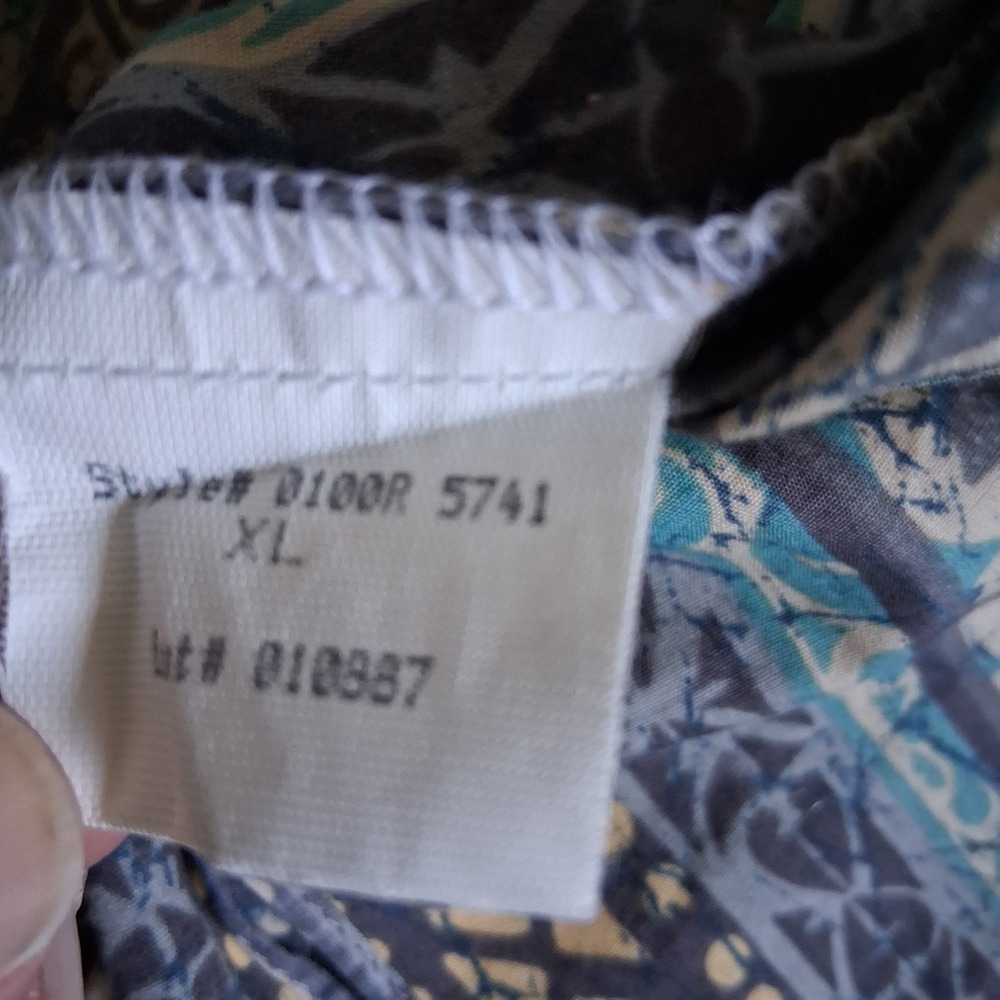 Vintage Tori Richard Men's XL Reverse Print All Over Hawaiian Popover Shirt - Picture 12 of 13
